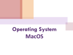 Operating System MacOS