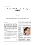 Dentofacial Orthopedics – Reality or Fantasy!