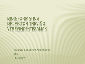 Bioinformatics Dr. Víctor Treviño  Pabellón Tec