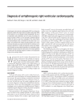 Diagnosis of arrhythmogenic right ventricular