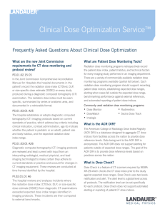 Clinical Dose Optimization Service™