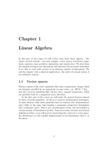 Chapter 1 Linear Algebra
