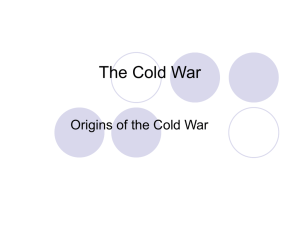 Chapter 26 The Cold War Section 1
