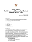 Social Science World History and Geography: Medieval and Early