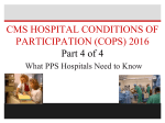 CMSCoP2016SlidesPart4of4 - Arkansas Hospital Association