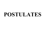 postulates