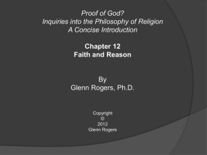 Faith and Reason