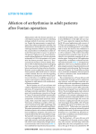 Ablation of arrhythmias in adult patients after Fontan operation