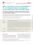 Effect of ivabradine on recurrent hospitalization for worsening heart