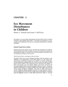 Eye Movement Disturbances in Children