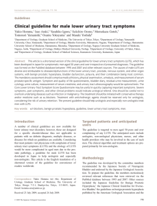 Clinical guideline for male lower urinary tract symptoms