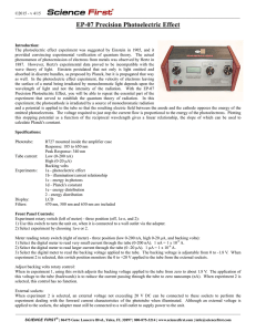 EP-07 Precision Photoelectric Effect