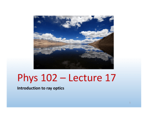 Phys 102 – Lecture 17