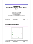 Data Mining Classification: Support Vector Machine (SVM) Support
