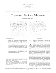 Thyrotroph Pituitary Adenomas - e