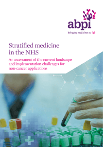 Stratified medicine in the NHS - Association of the British