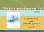 Personal Selling WHEN TO USE PERSONAL SELLING