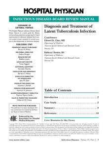 Diagnosis and Treatment of latent Tuberculosis Infection