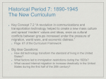 Historical Period 7: 1890-1945 The New Curriculum - TJ
