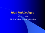 High Middle Ages - Eagan High School