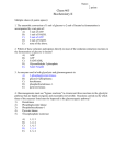 Chem 465 Biochemistry II