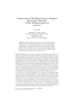 Construction of Web-Based, Service-Oriented Information Networks
