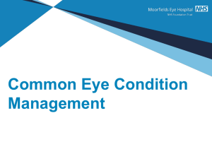 Common Eye Condition Management