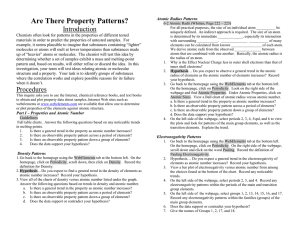 Are There Property Patterns? Introduction