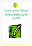 Chater Junior School Writing Guidance for Parents
