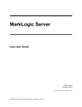 mlcp User Guide - MarkLogic 8 Product Documentation