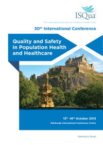 Quality and Safety in Population Health and Healthcare