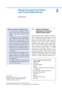 2 Clinical Assessment of a Patient with Chronic Kidney Disease