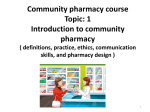 comunity pharmacy introduction mod