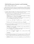 STAT100 Elementary Statistics and Probability