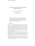 A hybrid projection based and radial basis function architecture
