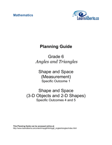 Shape and Space (Measurement)