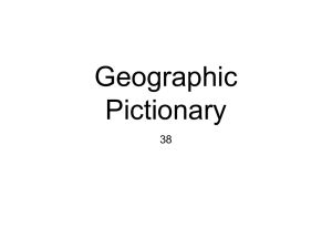 Geographic Pictionary Definitions and Visuals