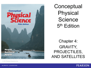Chapter 4 Gravity and Projectiles