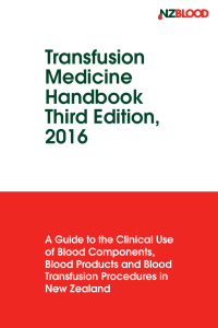 Transfusion Medicine Handbook Third Edition, 2016