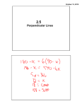 Perpendicular Lines