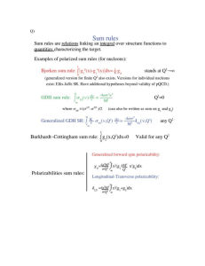 The spin-dependent structure function