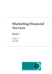 Marketing Financial Services - the Chartered Banker Institute