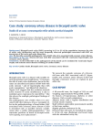 Case study: coronary artery disease in bicuspid aortic valve