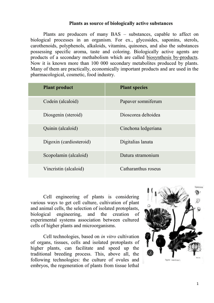 In Vitro Culture of Higher Plants