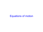 Equations of motion