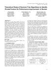 Theoretical Study of Decision Tree Algorithms to Identify Pivotal