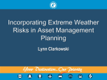 Incorporating Extreme Weather Risks in Asset Management Planning