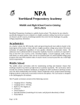 NPA-Course-Catalog - Northland Preparatory Academy