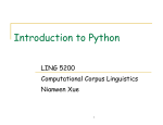 Introduction to Python