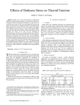 Effects of Darkness Stress on Thyroid Function